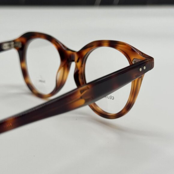 NEW CELINE CL41458 086 HAVANA ROUND UNISEX CELINE EYEGLASSES - Picture 7 of 12
